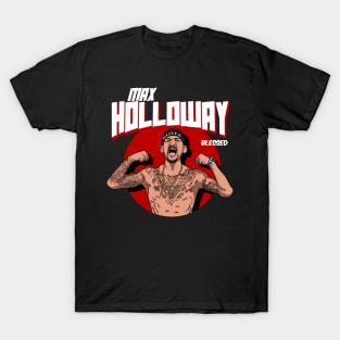 Max Holloway Comic Style Art T-Shirt